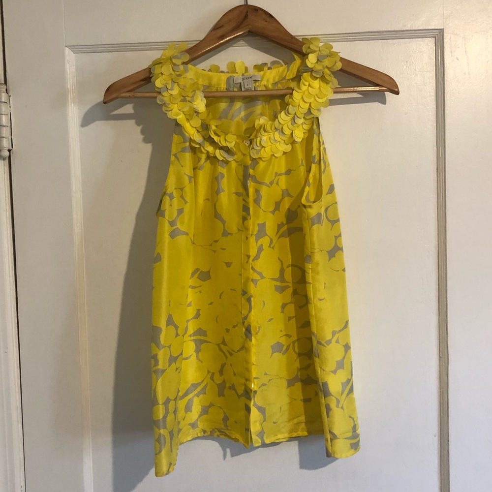 J. Crew Silk Ruffled Blouse ☀️❤️